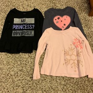 3T & 4T shirt lot. Dress her up and keep her warm!